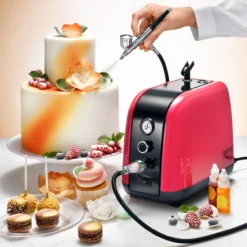 Airbrush-Kompressor-Set, 7-teilig