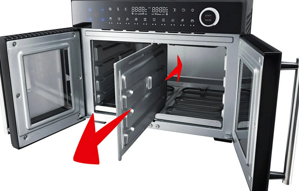 Airfry-Grillbackofen Tri-Zone