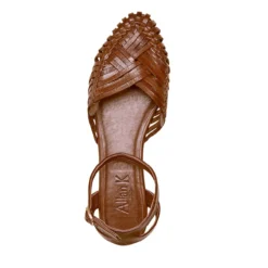 Allan K Flechtleder-Sandalen