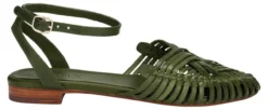 Allan K Flechtleder-Sandalen