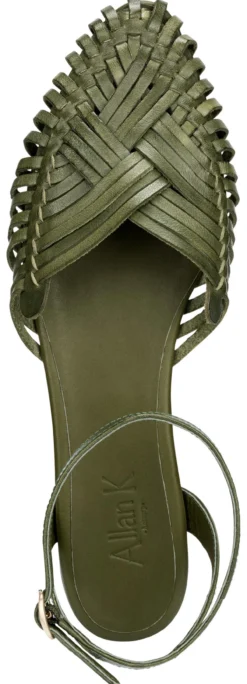Allan K Flechtleder-Sandalen
