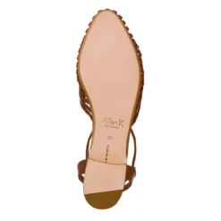 Allan K Flechtleder-Sandalen
