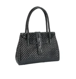Allan K Flechtleder-Tote Bag