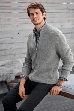 Alpaka-Klima-Strickjacke