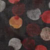 Ancini Aquarell-­Tupfen-Schal, Schwarz/Multicolor