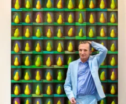 Andreas Scholz – Stillleben Blau / Obst