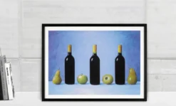 Andreas Scholz – Stillleben Blau / Obst
