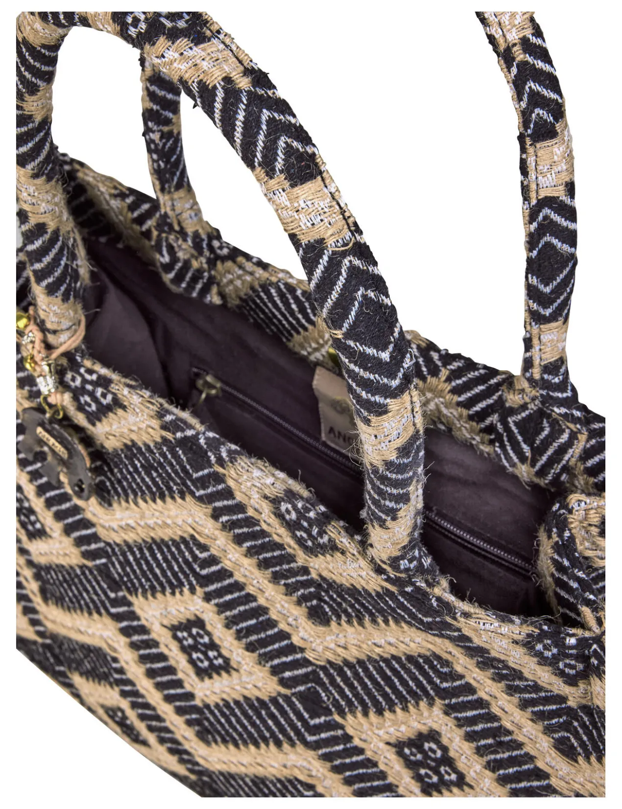 Anokhi Jacquard-Tote Bag Raute