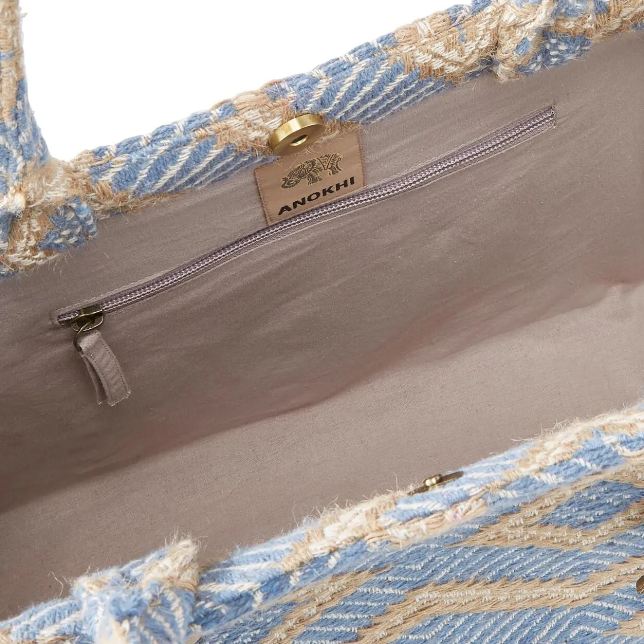 Anokhi Jacquard-Tote Bag Raute