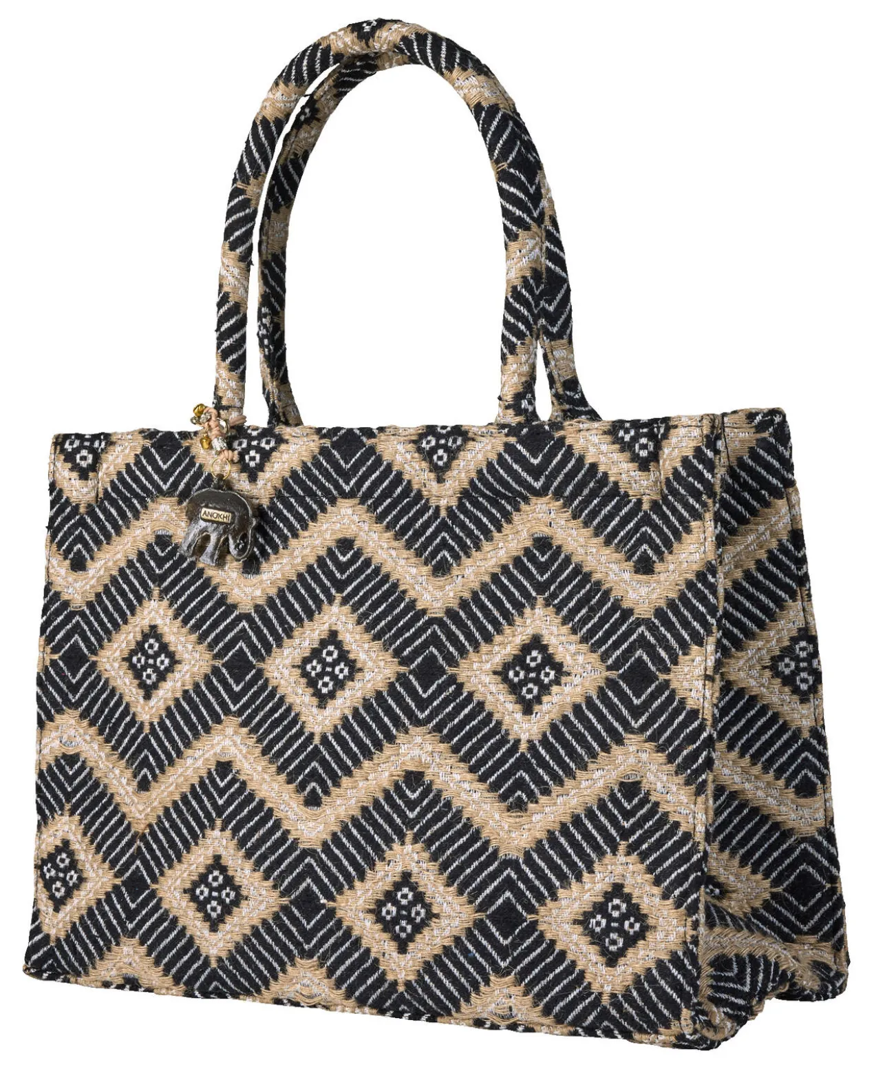 Anokhi Jacquard-Tote Bag Raute