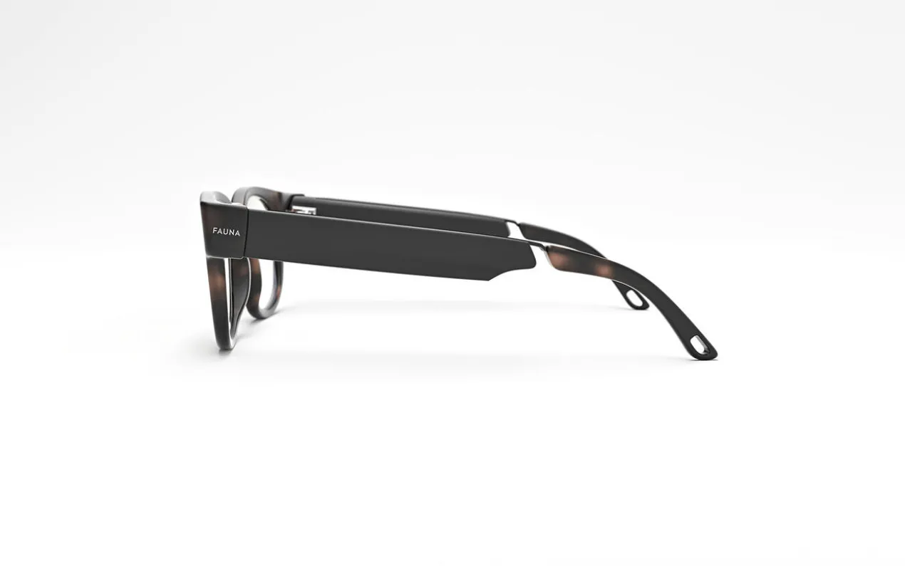 Audio-Blaulichtfilter-Brille oder Audio-Sonnenbrille
