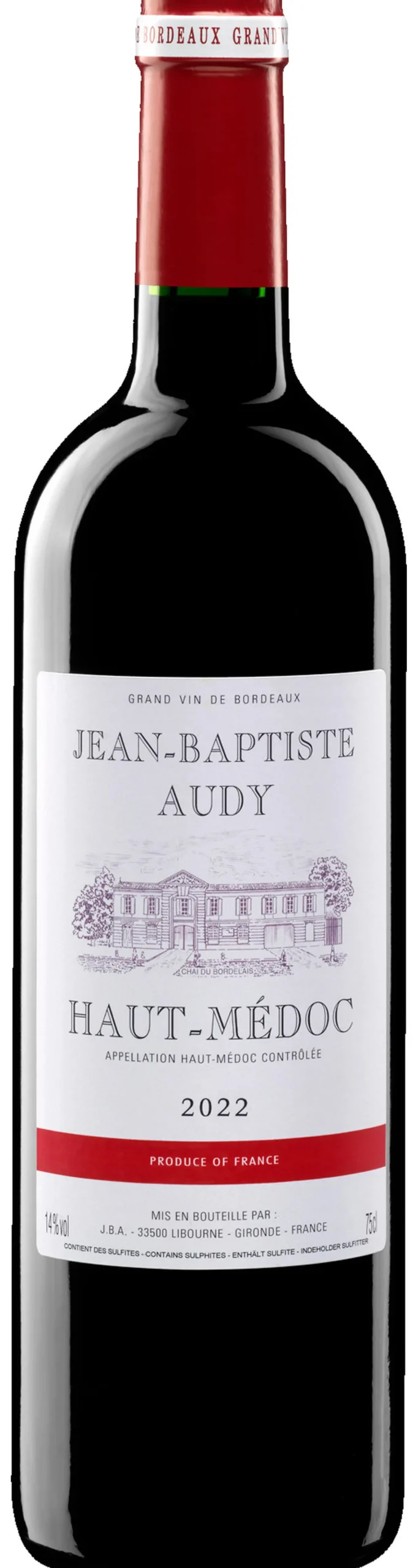 Audy Haut-Médoc 2022, Haut-Médoc AOP, Bordeaux, Frankreich