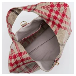 BAZAR Atelier Sablon Tartan-Shopper