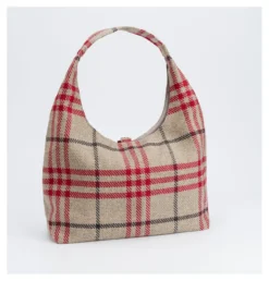 BAZAR Atelier Sablon Tartan-Shopper