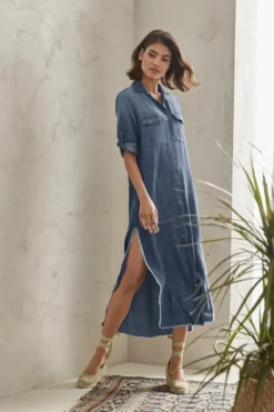 Bella Dahl Jeansblusen-Kleid