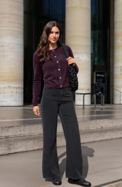 Bella Dahl Wide-leg-Nietenjeans