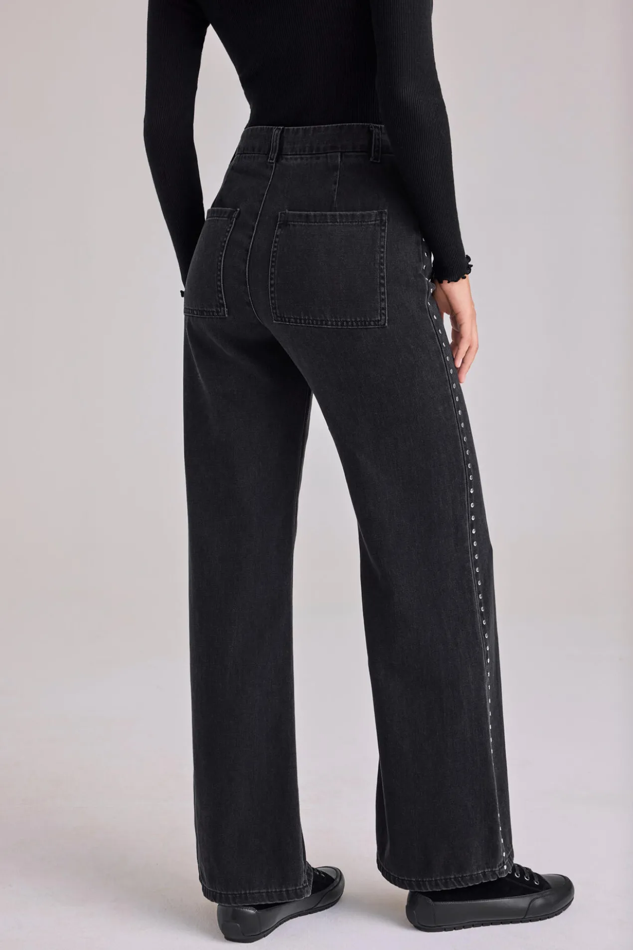 Bella Dahl Wide-leg-Nietenjeans