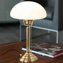Berliner Messing-Pilzlampe