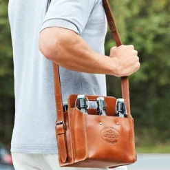 Büffelleder Bottle-Bags