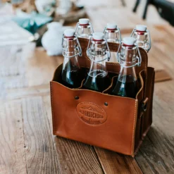 Büffelleder Bottle-Bags