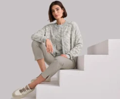 BLANCHE 3D-Jacquard-Twinset