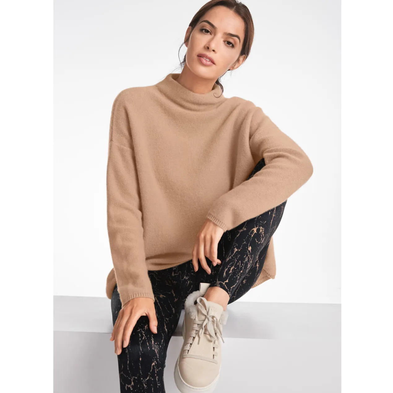Boiled Cashmere Turtleneck