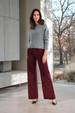 Brushed-Alpaka-Pullover oder -Schal