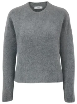 Brushed-Alpaka-Pullover oder -Schal