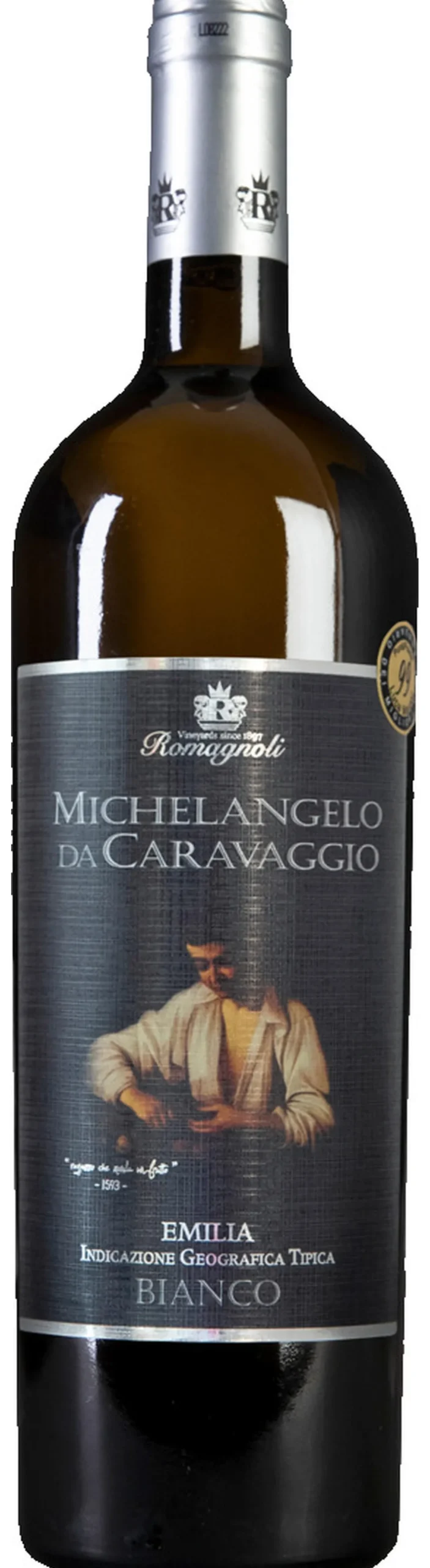 Caravaggio Bianco 2023, Cantine Romagnoli, Emilia Romagna, Italien