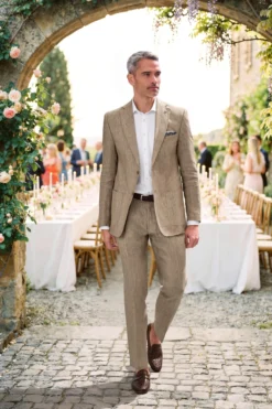 Carl Gross Leinen-Anzug