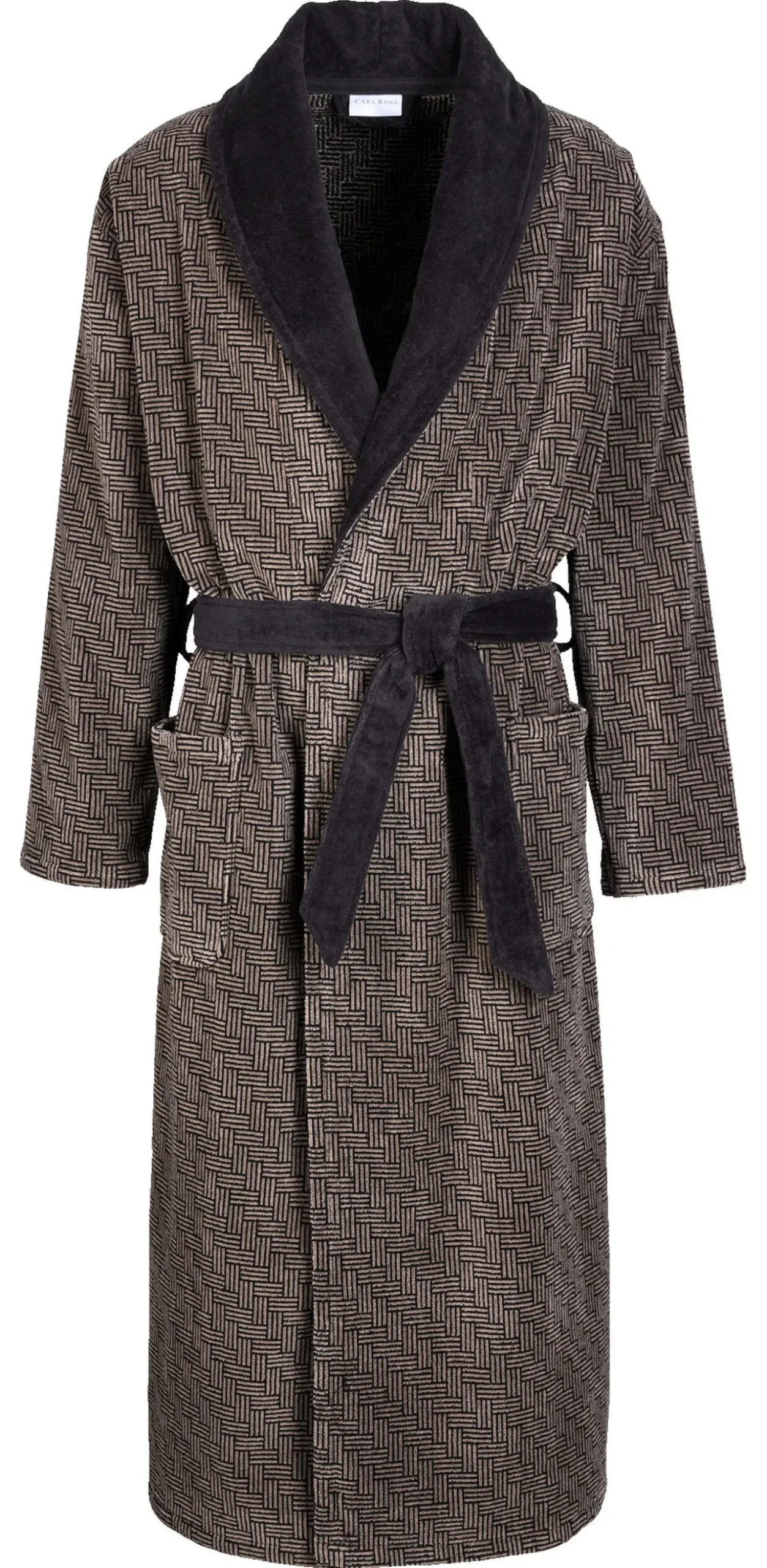 Carl Ross Jacquard-Edel-Bademantel