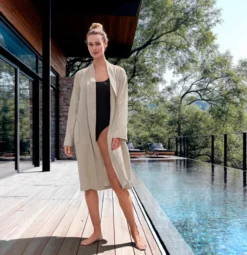 Carl Ross Kimono-Sommer-Bademantel