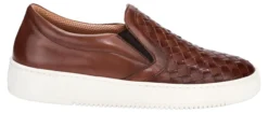 Casanova Kalbleder-Flecht-Slipper