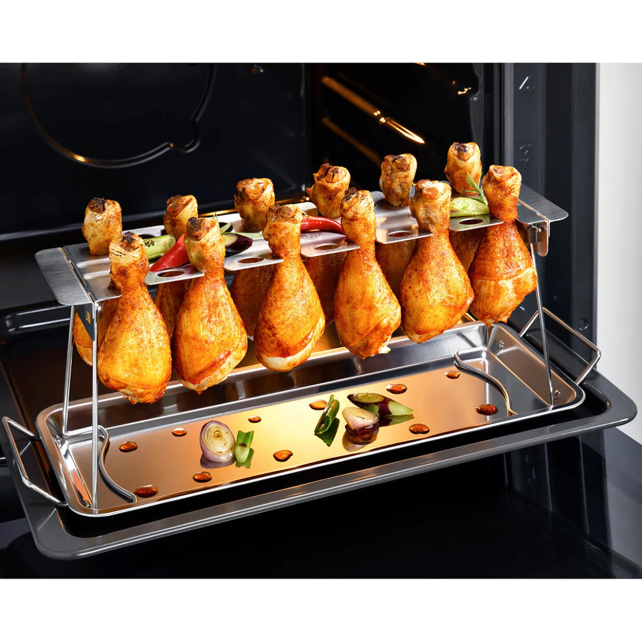 Chicken Leg Roaster, 2-teilig