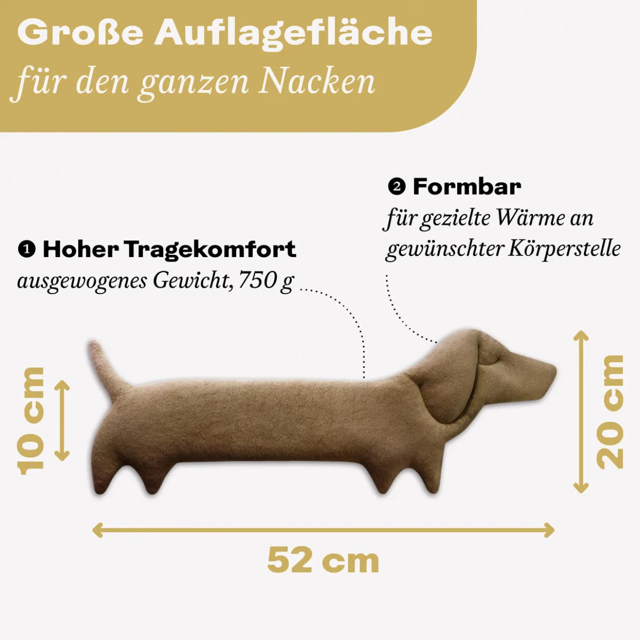 Dackel-Wärmekissen Winston