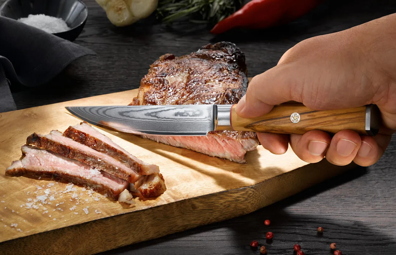 Damast-Steakmesser, 2er-Set