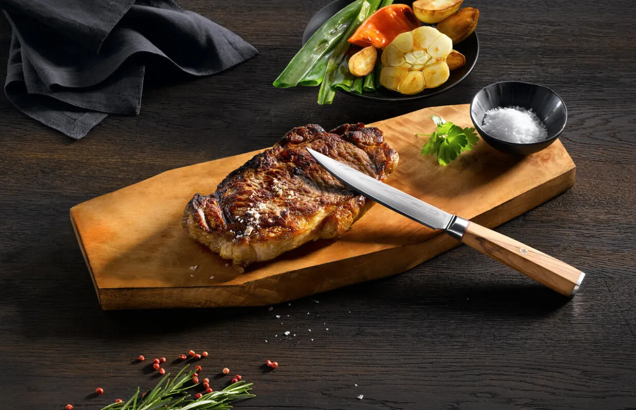 Damast-Steakmesser, 2er-Set