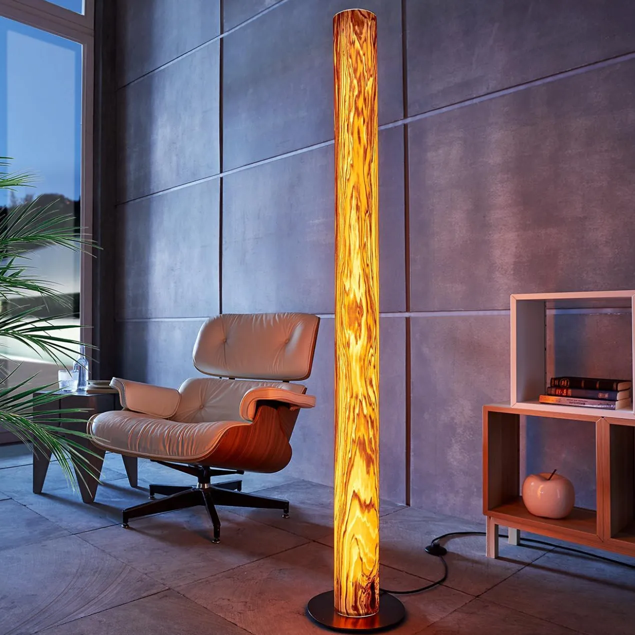 Design-Echtholz-Leuchte Columna