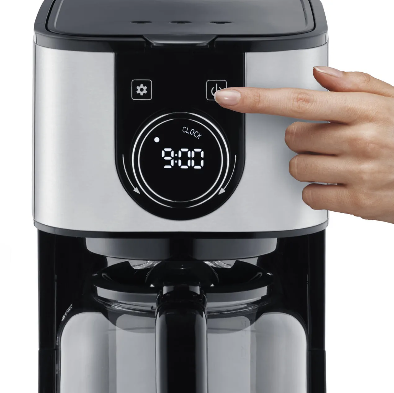 Design-Kaffeemaschine Selection mit Glas- oder Thermoskanne