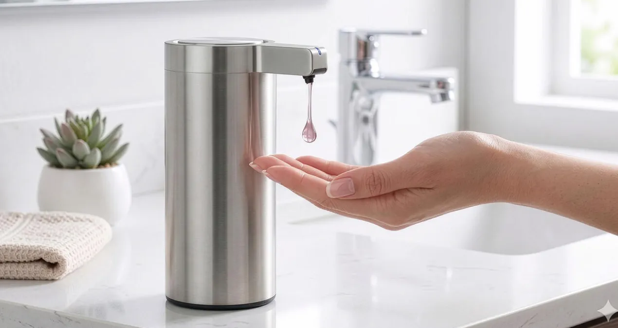 Design-Seifenspender mit Dosierautomatik
