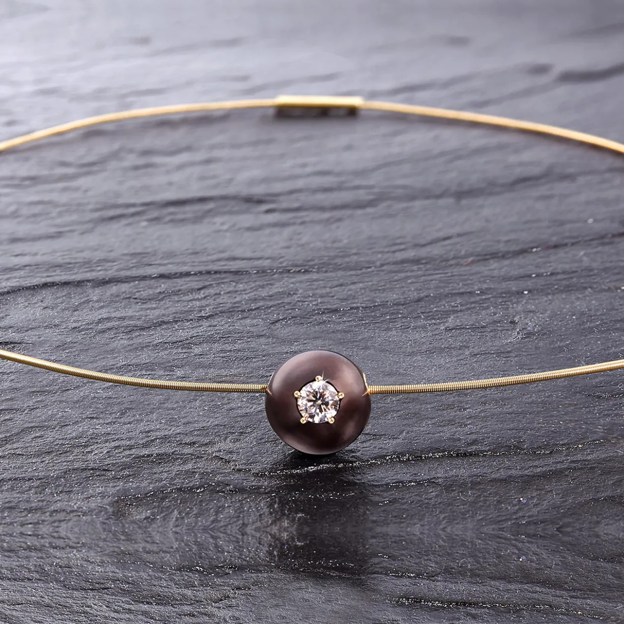 Diamant-Perlen-Collier
