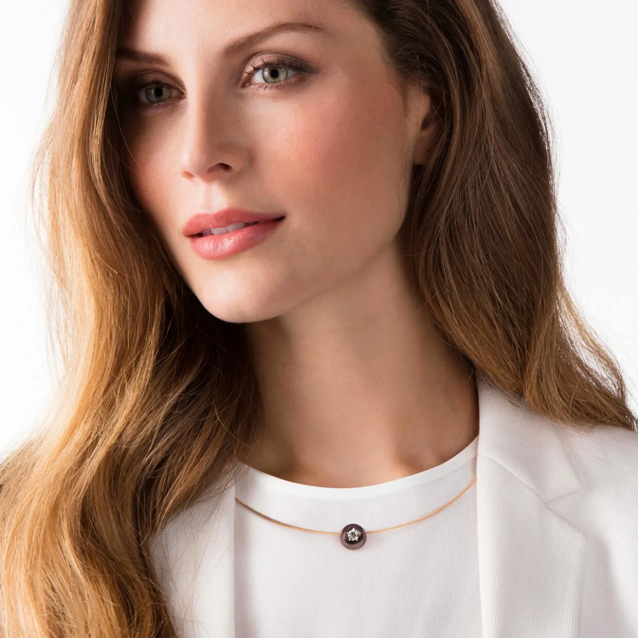 Diamant-Perlen-Collier