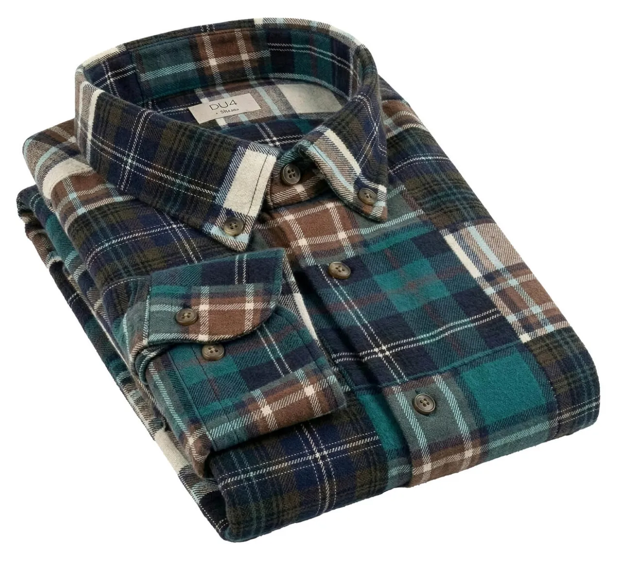 DU4 Patchwork-Flanellhemd