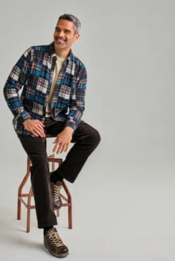 DU4 Patchwork-Flanellhemd