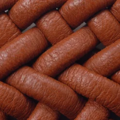 Elastischer Leder-Flechtgürtel