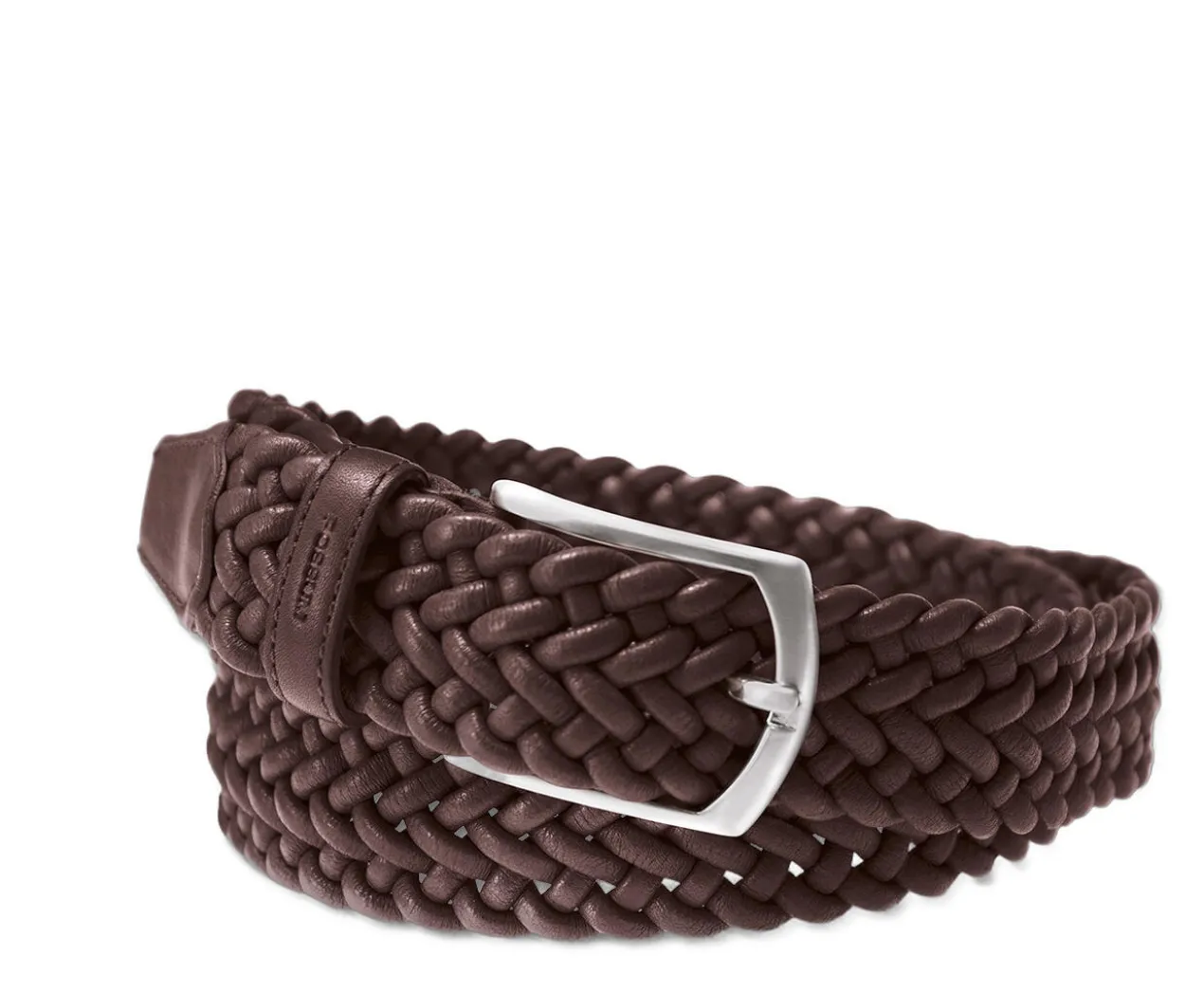 Elastischer Leder-Flechtgürtel