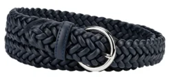 Elastischer Leder-Flechtgürtel