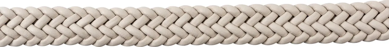 Elastischer Leder-Flechtgürtel