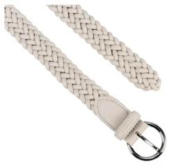 Elastischer Leder-Flechtgürtel