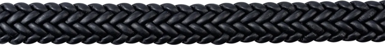 Elastischer Leder-Flechtgürtel